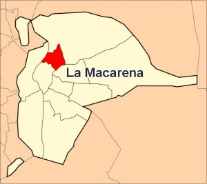 Ubicación del distrito Macarena